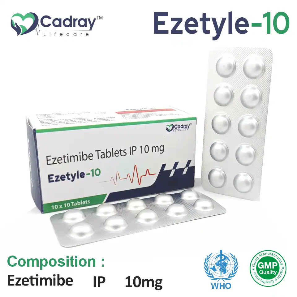 Ezetimibe 10mg | Lipid-Lowering Segment | Best Price for PCD Pharma Franchise